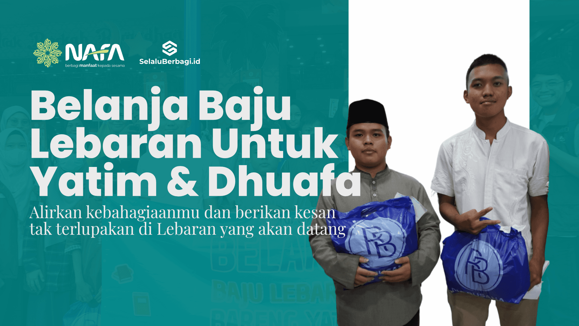 Belanja Baju Lebaran Untuk Yatim dan Dhuafa